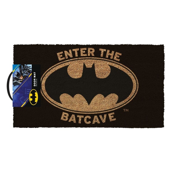Batman Welcome To The Batcave Dörrmatta 60cm x 33cm Svart/Brun Black/Brown 60cm x 33cm