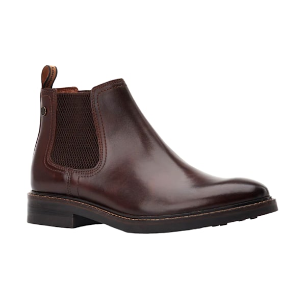 Base London Portland Läder Chelsea Boots 8 UK Mörkbrun Dark Brown 8 UK