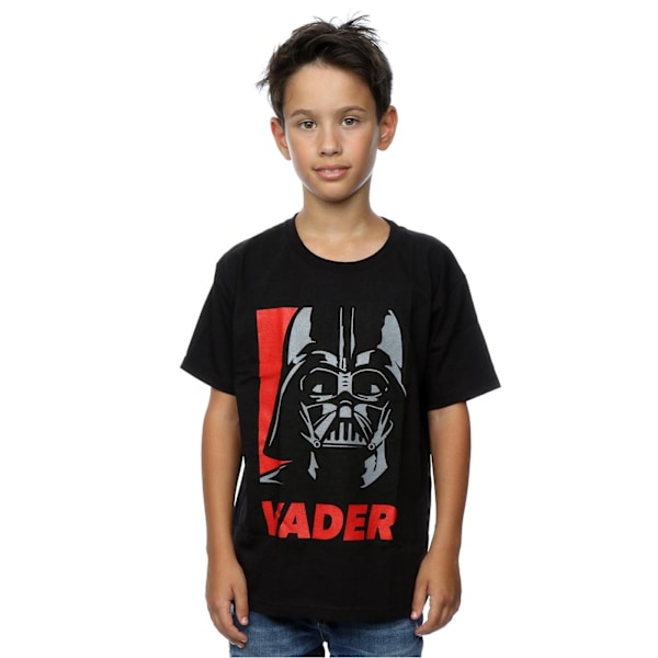 Star Wars Boys Darth Vader Poster Bomull T-shirt 7-8 år Svart Black 7-8 Years