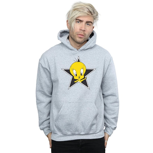 Looney Tunes Tweety Pie Star Hoodie 3XL Sports Grey för män Sports Grey 3XL