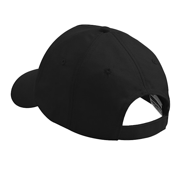 Beechfield Plain Unisex Junior Original 5 Panel Baseball Cap On Black One Size