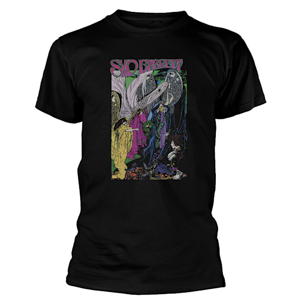 Syd Barrett Unisex Adult Fairies Bomull T-shirt XL Svart Black XL