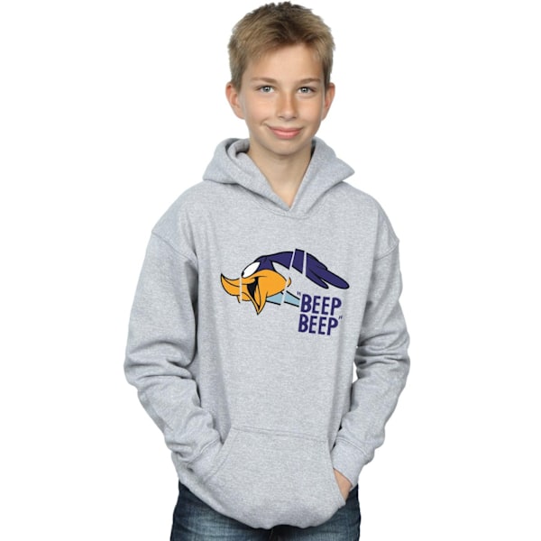 Looney Tunes Boys Road Runner Beep Beep Hoodie 7-8 år Sport Sports Grey 7-8 Years