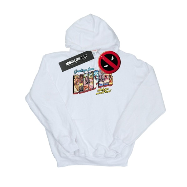 Marvel Deadpool Hälsnings Hoodie 3XL Vit White 3XL