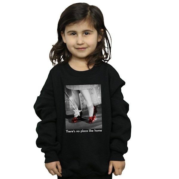 Trollkarlen från Oz Flickor Rubin Tofflor Foto Sweatshirt 9-11 År Black 9-11 Years