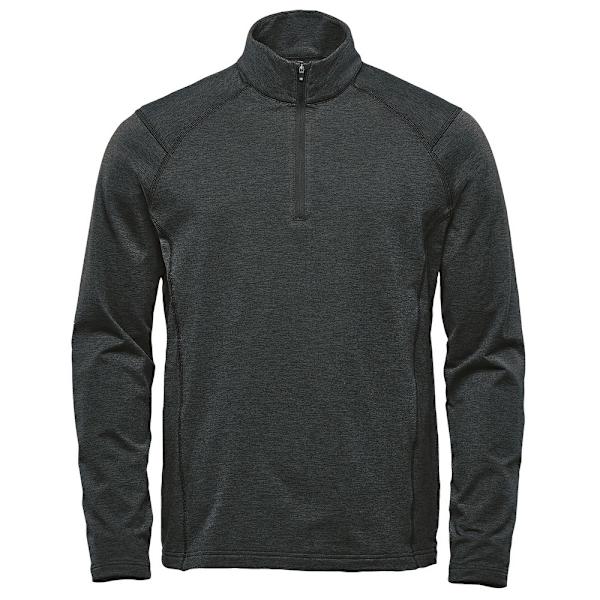 Stormtech Herr Treeline Quarter Zip Fleece Top 3XL Svart Heather Black Heather 3XL