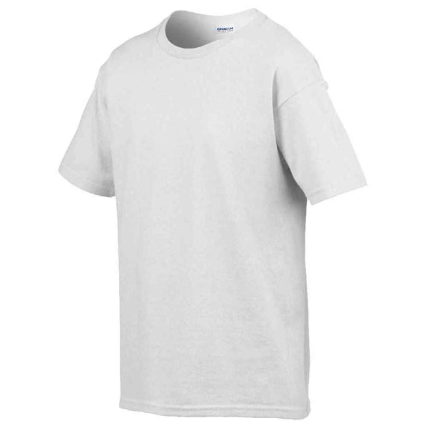 Gildan T-shirt i mjuk stil för barn/barn, ringspunnen bomull 12-13 Y White 12-13 Years