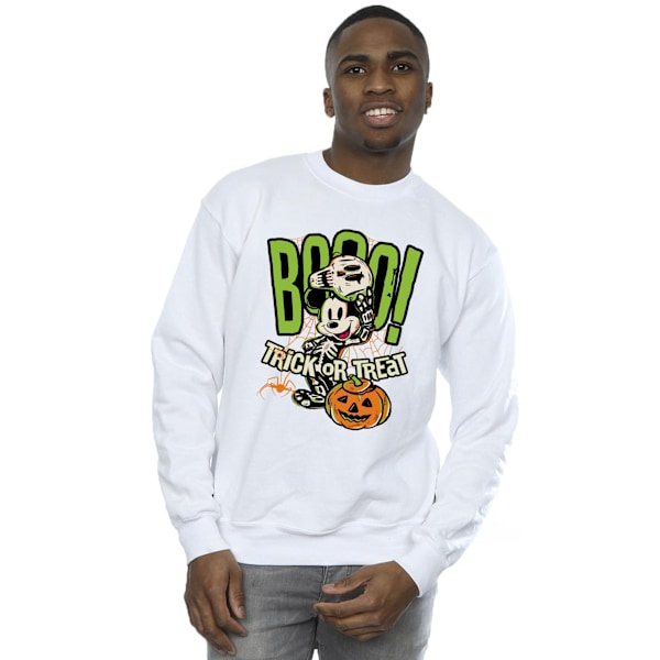 Mickey Mouse Herr Boo Sweatshirt S Vit White S