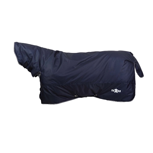 Saxon Defiant Plaid Hästtäcke & Halskydd 4´ Marin/Vit Navy/White 4´