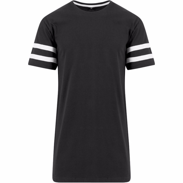 Bygg ditt varumärke Unisex Stripe Jersey kortärmad T-shirt 2XL Black/White 2XL