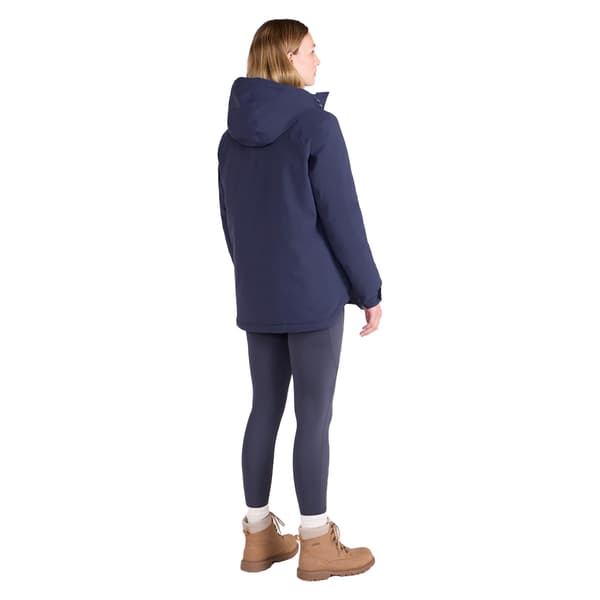 Mountain Warehouse Dam/Dam Chestnut Vattentät Vadderad Jacka Navy 10 UK