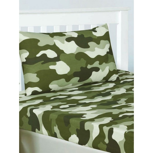 Sängkläder & Beyond Camouflage Lakan Set Enkel Grön Green Single