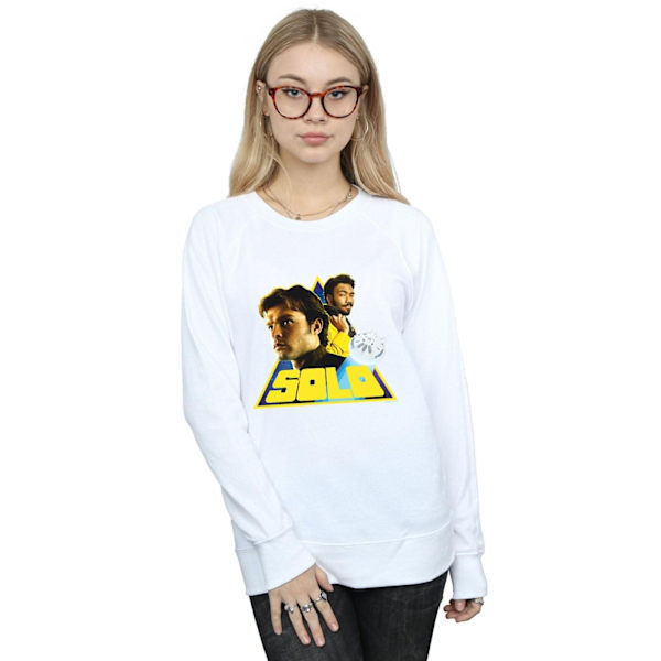 Star Wars Dam/Damer Solo Retro Triangel Sweatshirt L Vit White L