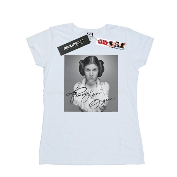Star Wars Dam/Damer Princess Leia Organa Bomull T-shirt S W White S