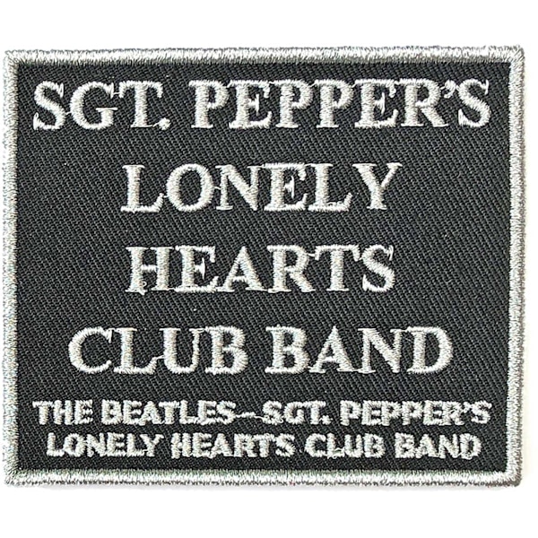 The Beatles Sgt Pepper´s Patch One Size Svart/Vit Black/White One Size