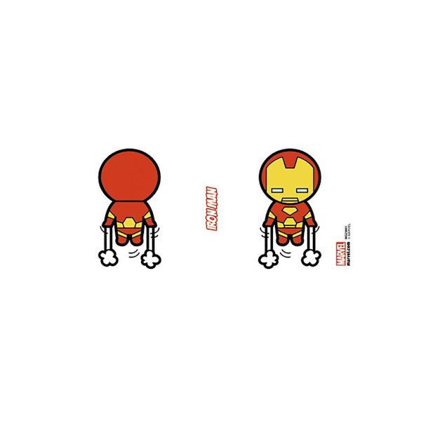 Iron Man Kawaii Mug En Storlek Vit White One Size