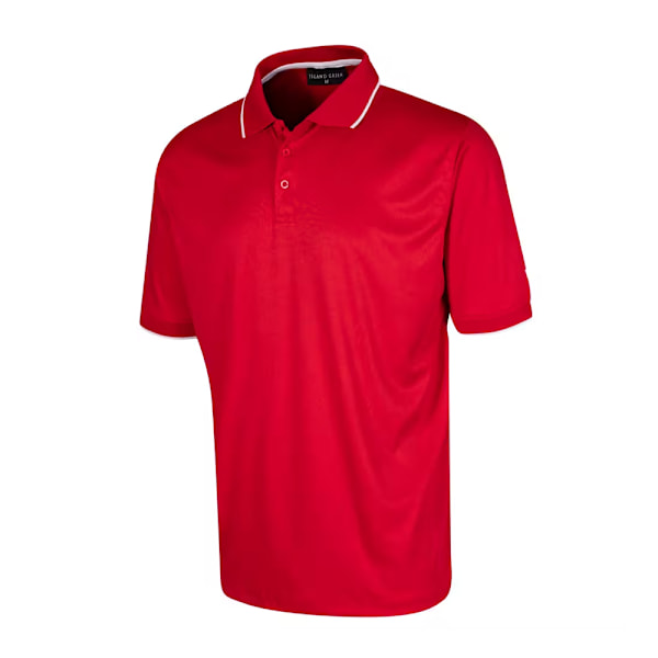 Island Green Herrarnas Prestanda Polotröja 4XL Röd Red 4XL