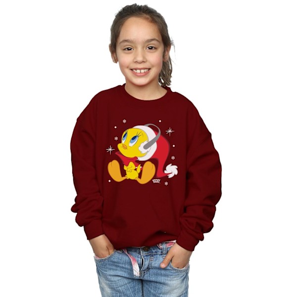 Looney Tunes Flickor Jul Tweety Sweatshirt 9-11 År Bourgogne Burgundy 9-11 Years