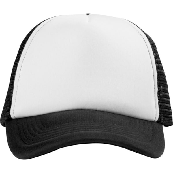 Bullet Trucker 5 Panel Cap One Size Solid Black/White Solid Black/White One Size