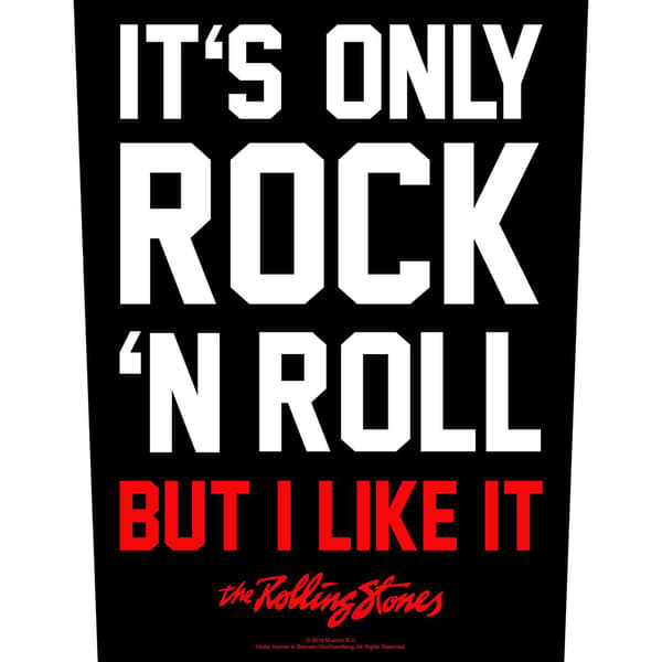 The Rolling Stones It´s Only Rock N Roll Patch One Size Svart/Vit Black/White/Red One Size
