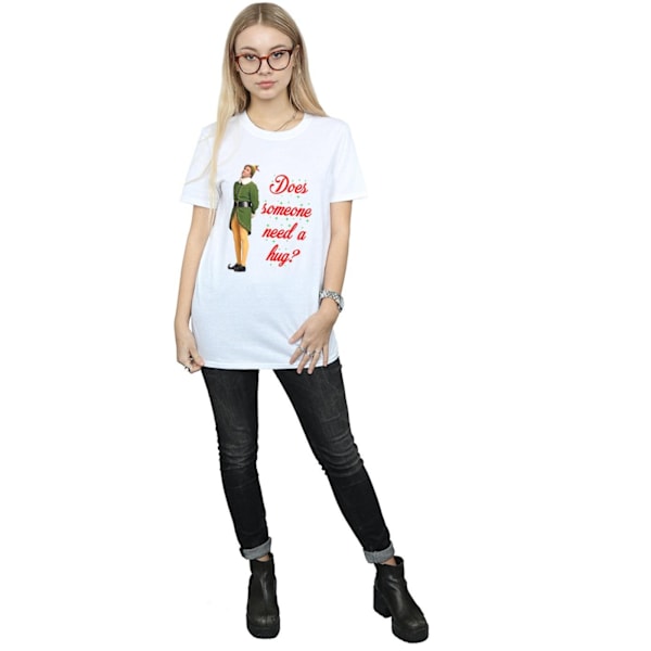 Elf Womens/Ladies Hug Buddy Bomull Boyfriend T-Shirt 3XL Vit White 3XL
