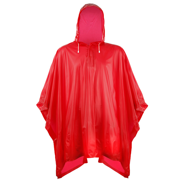 Splashmacs Unisex Vuxen Plast Poncho / Regnrock En Storlek Röd Red One Size
