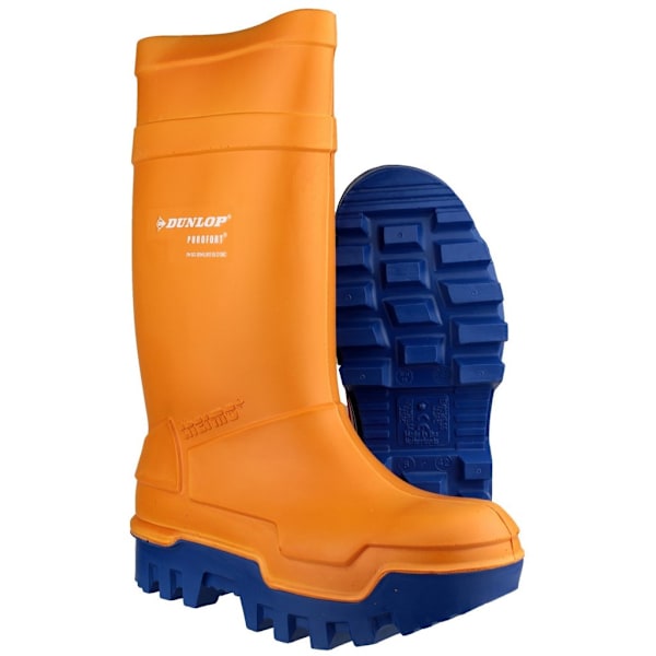 Dunlop C662343 Purofort Thermo + Full Safety Wellington / Herr Orange 8 UK