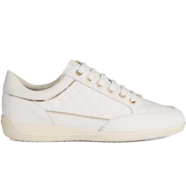 Geox Dam/Dam Myria Läder Sneakers 7 UK Vit White 7 UK