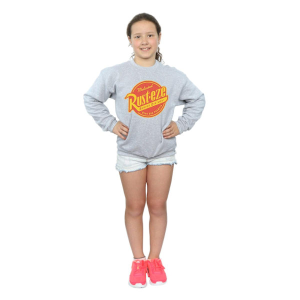 Disney Girls Cars Rust-Eze Logo Sweatshirt 9-11 år Sports Grå Sports Grey 9-11 Years