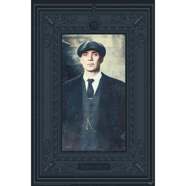 Peaky Blinders Tommy Porträttaffisch 61cm x 91cm Svart/Vit Black/White 61cm x 91cm