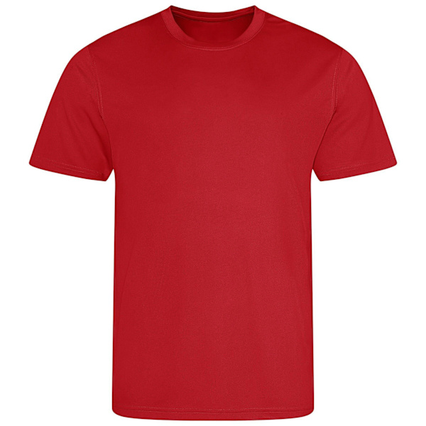 AWDis Cool Herrar Återvunnen T-shirt S Eldröd Fire Red S