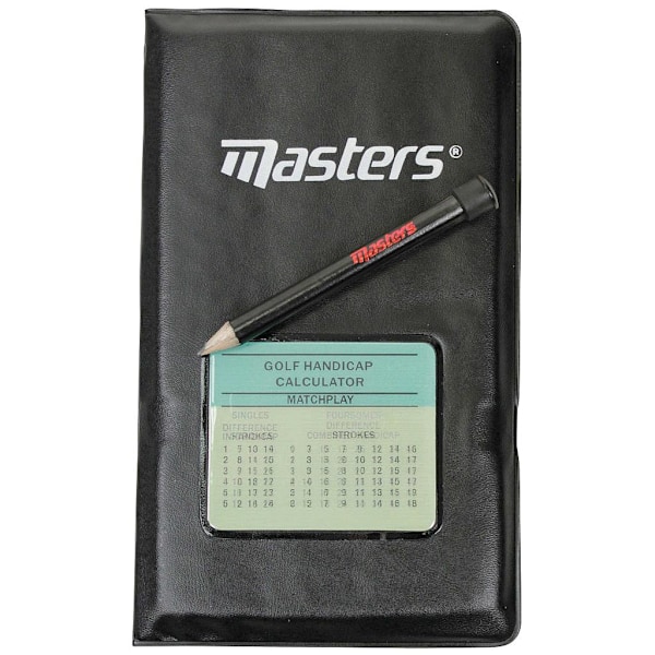 Masters Golf Score Card Holder One Size Black Black One Size