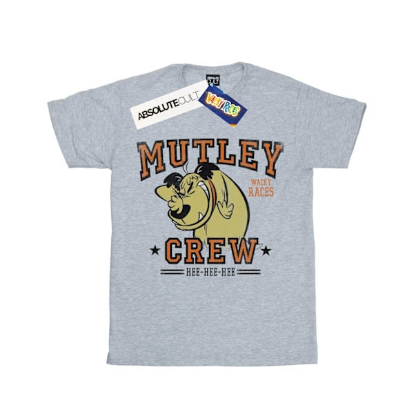 Wacky Races Dam/Damer Mutley Crew Bomull Boyfriend T-Shirt Sports Grey L