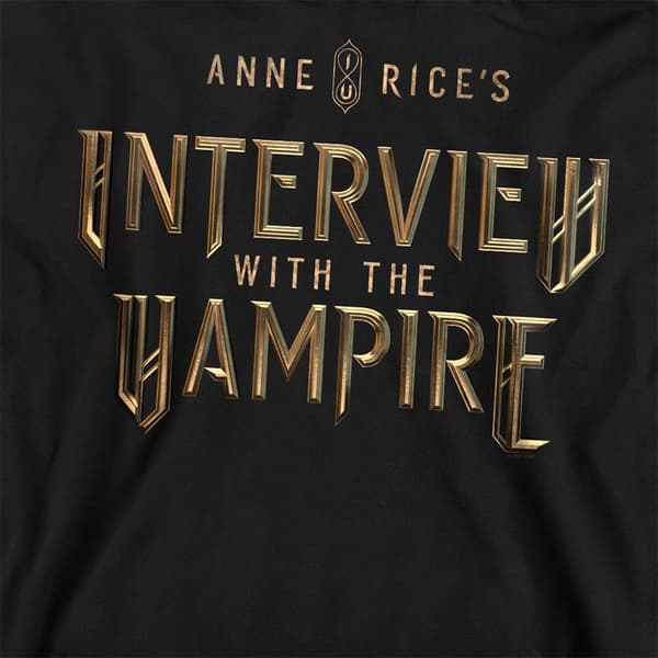 Interview With The Vampire Unisex Vuxen Guld Logotyp Tröja XX Black XXL
