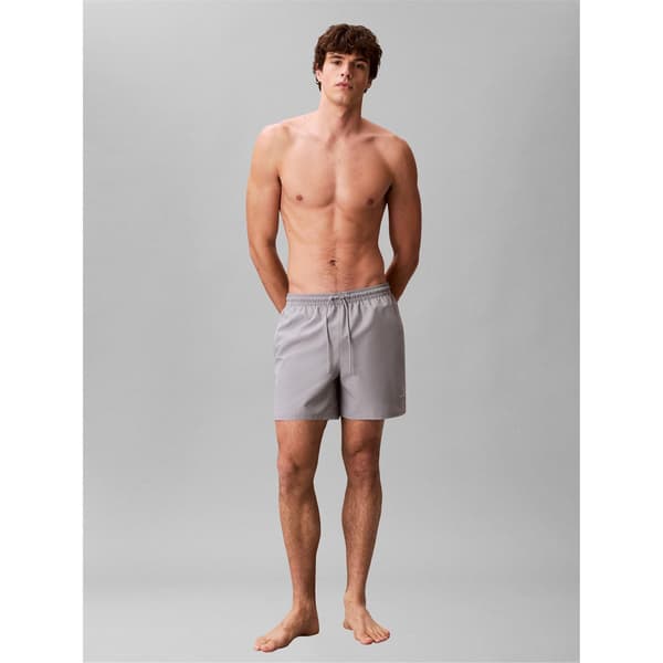 Calvin Klein Herr Logotyp Badshorts S Misty Grey Misty Grey S