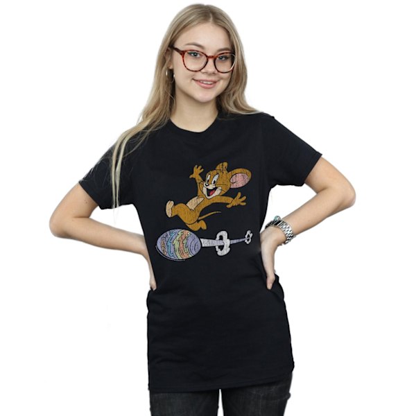 Tom And Jerry Dam/Damer Ägg Run Bomull Boyfriend T-Shirt L Black L