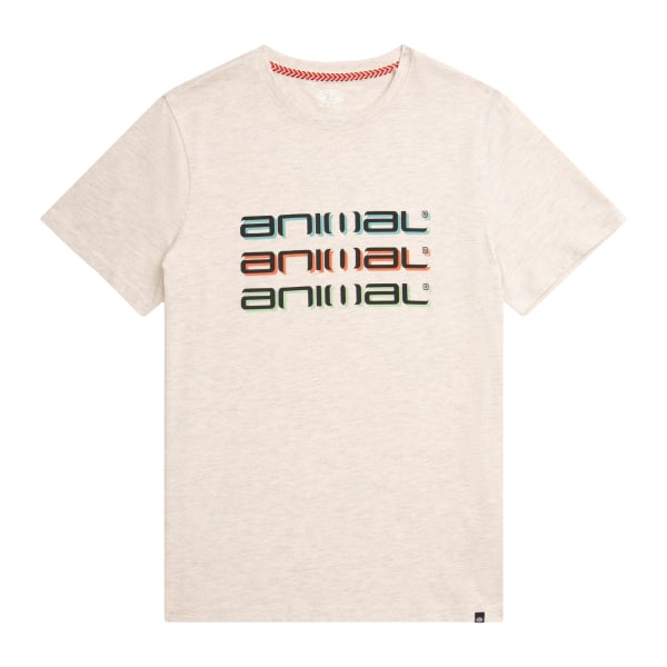 Animal Mens Classico Organic T-Shirt M Beige Beige M