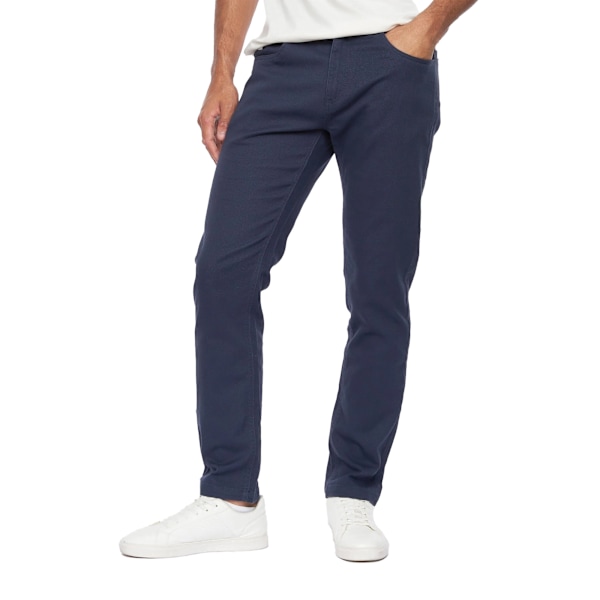 Crosshatch herr Sullivan Chinos 32R marinblå Navy 32R