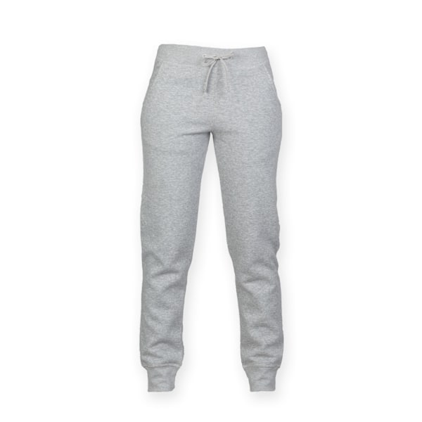 Skinni Minni Barn/Barn Slim Cuffade Joggingbyxor/Byxor Heather Grey 9-10 Years