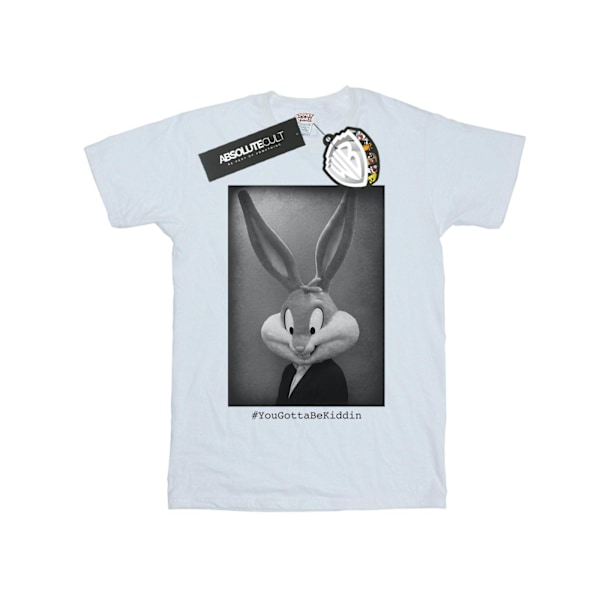 Looney Tunes Herr T-shirt Bugs Bunny Yougottabekiddin XL Vit White XL