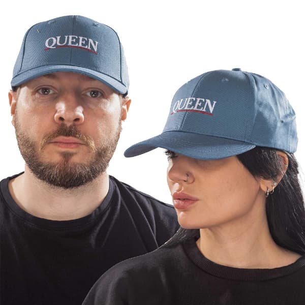 Queen Underlined Logo Baseball Cap One Size Denim Blue Denim Blue One Size