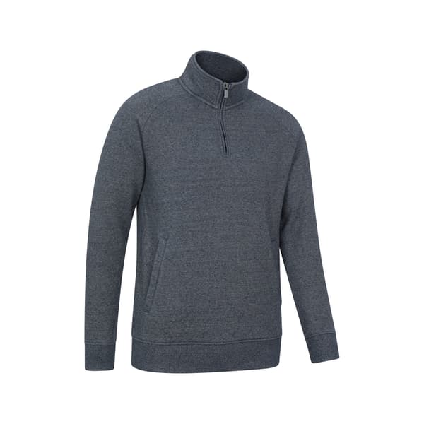 Mountain Warehouse Herr Bamburgh Half Zip Tröja L Marinblå Navy L