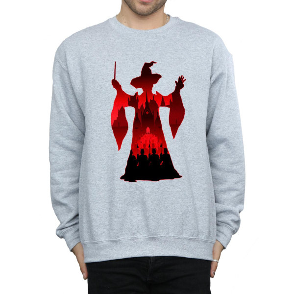 Harry Potter Herr Minerva McGonagall Silhouette Sweatshirt XL S Sports Grey XL