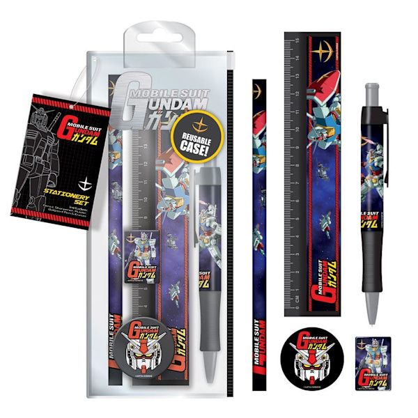 Gundam Space Scouting Skrivmaterialeset 21cm x 1.6cm x 8.5cm Multi Multicoloured 21cm x 1.6cm x 8.5cm