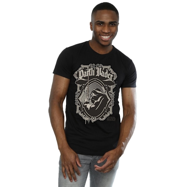 Star Wars Retro Darth Vader T-shirt för män M Svart Black M