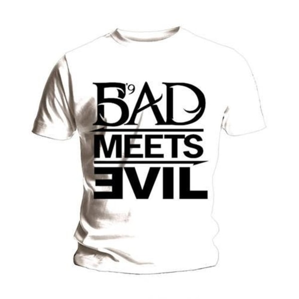 Eminem Unisex Adult Bad Meets Evil T-Shirt L Vit White L