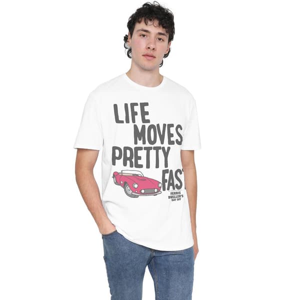 Ferris Bueller's Day Off Herr Slow Down T-Shirt M Vit White M