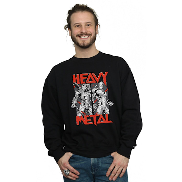Marvel Iron Man Heavy Metal Sweatshirt XL Svart Black XL