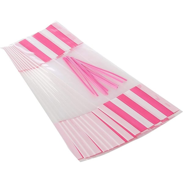 Amscan Randiga Godispåsar (10-pack) One Size Bright Pink Bright Pink One Size