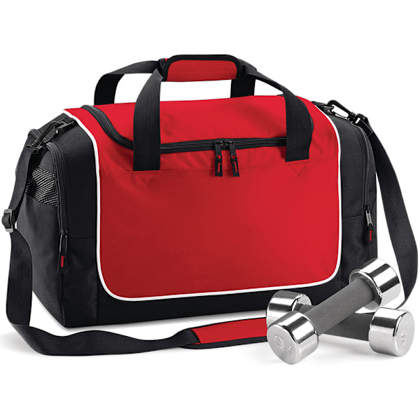 Quadra Teamwear Locker Duffel Bag (30 liter) One Size Classic Classic Red/Black/White One Size